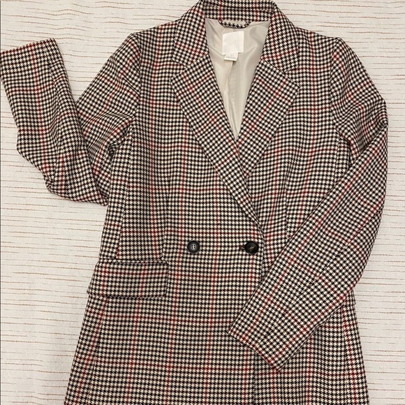 H&M Jackets & Blazers - Plaid Blazer